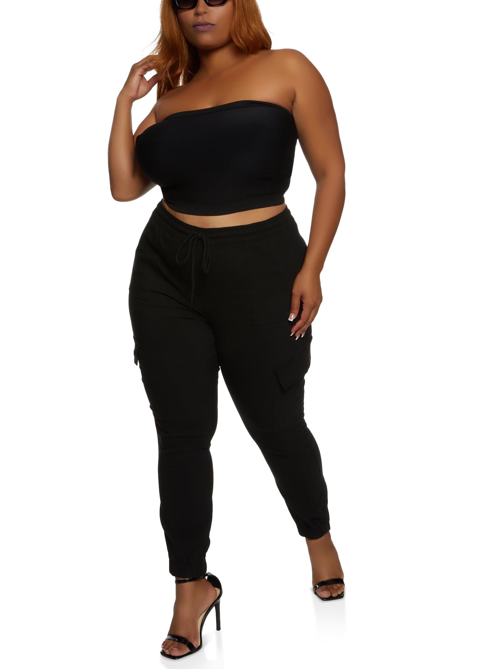 Plus Size Hyperstretch Cargo Joggers