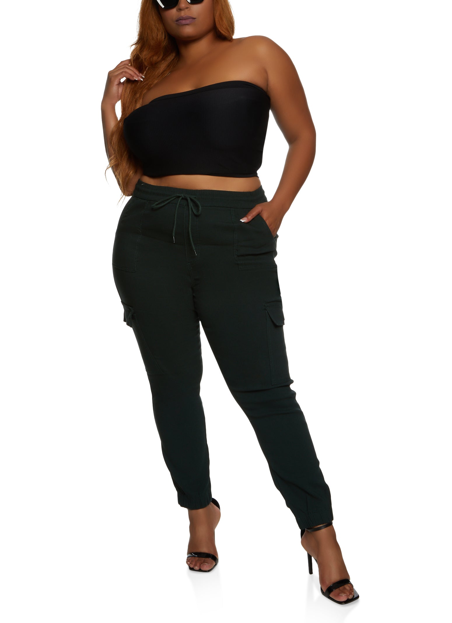 Plus Size Hyperstretch Cargo Joggers