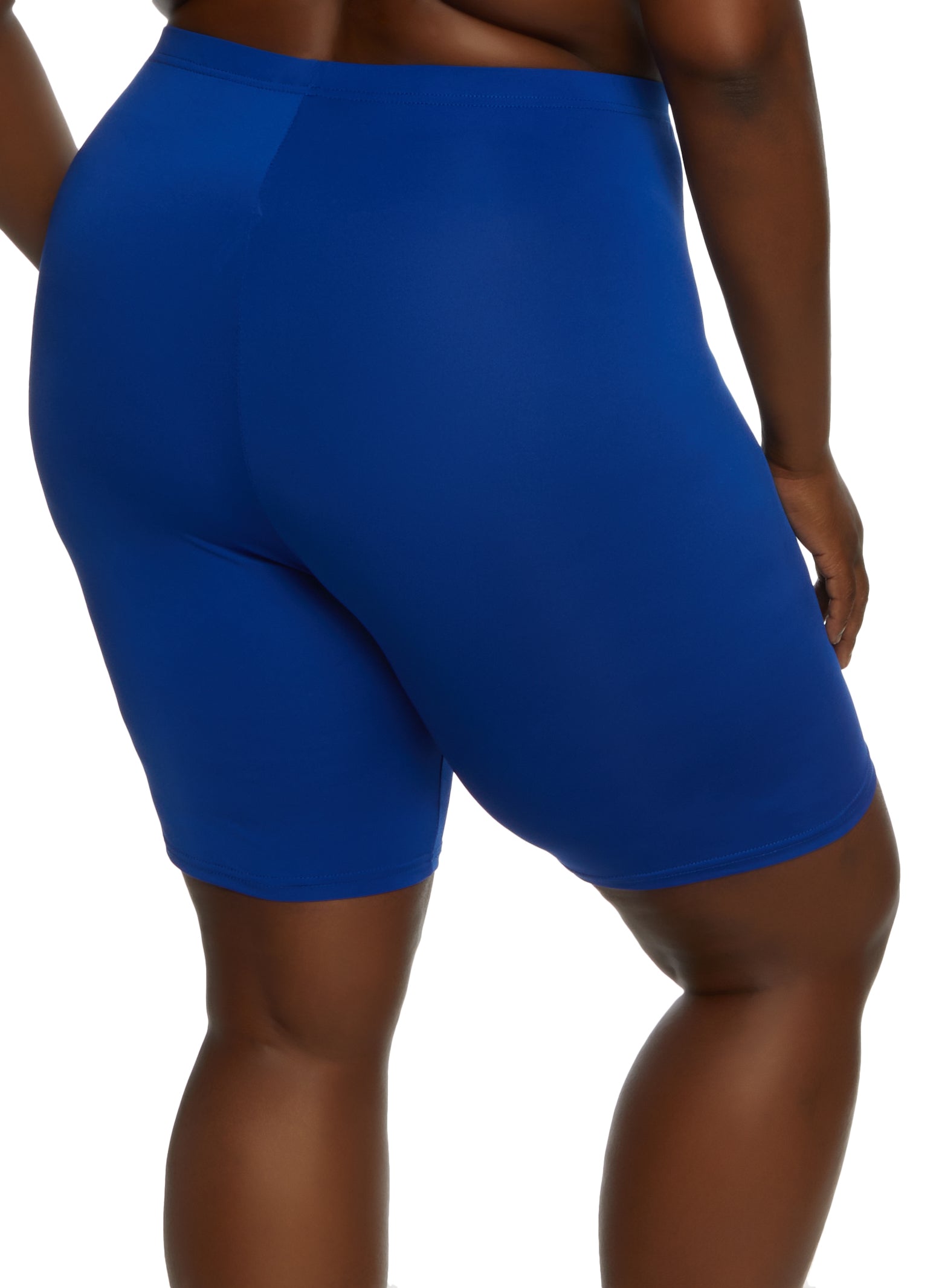 Plus Size High Waisted Biker Shorts