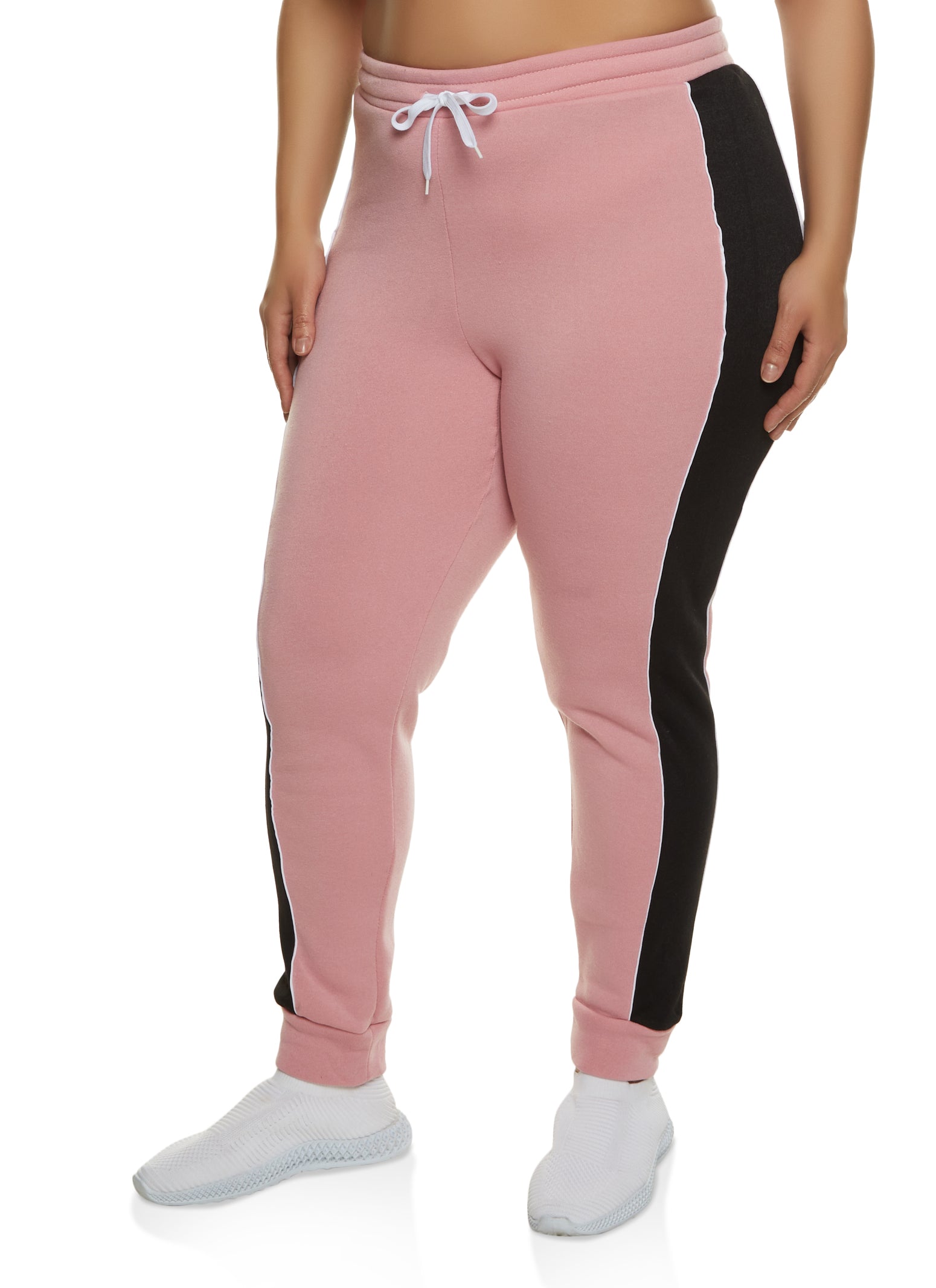 Unique Bargains Women's Plus Size Sweatpants Elastic Waist Joggers Pants