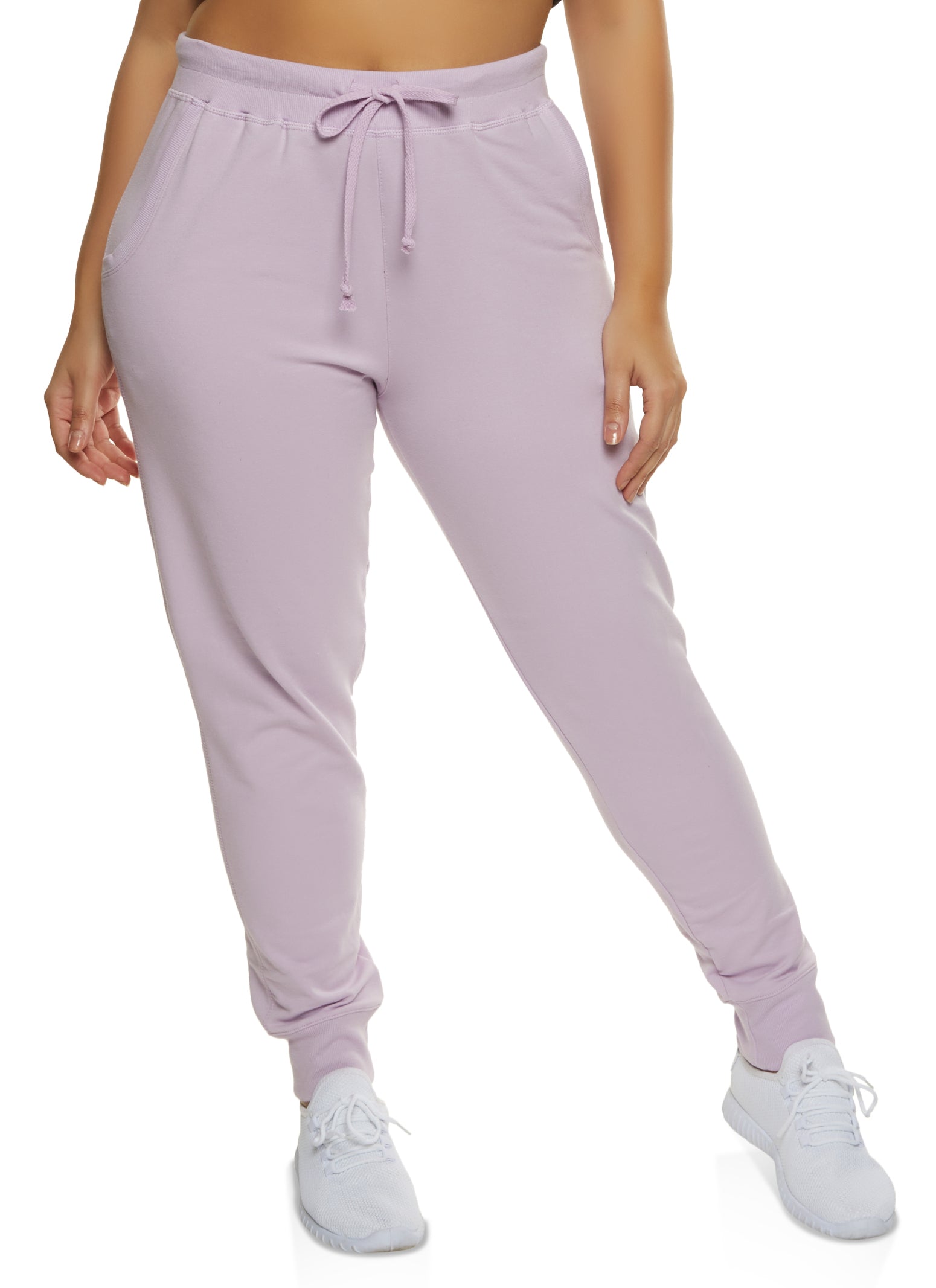 Plus Size French Terry High Waist Joggers