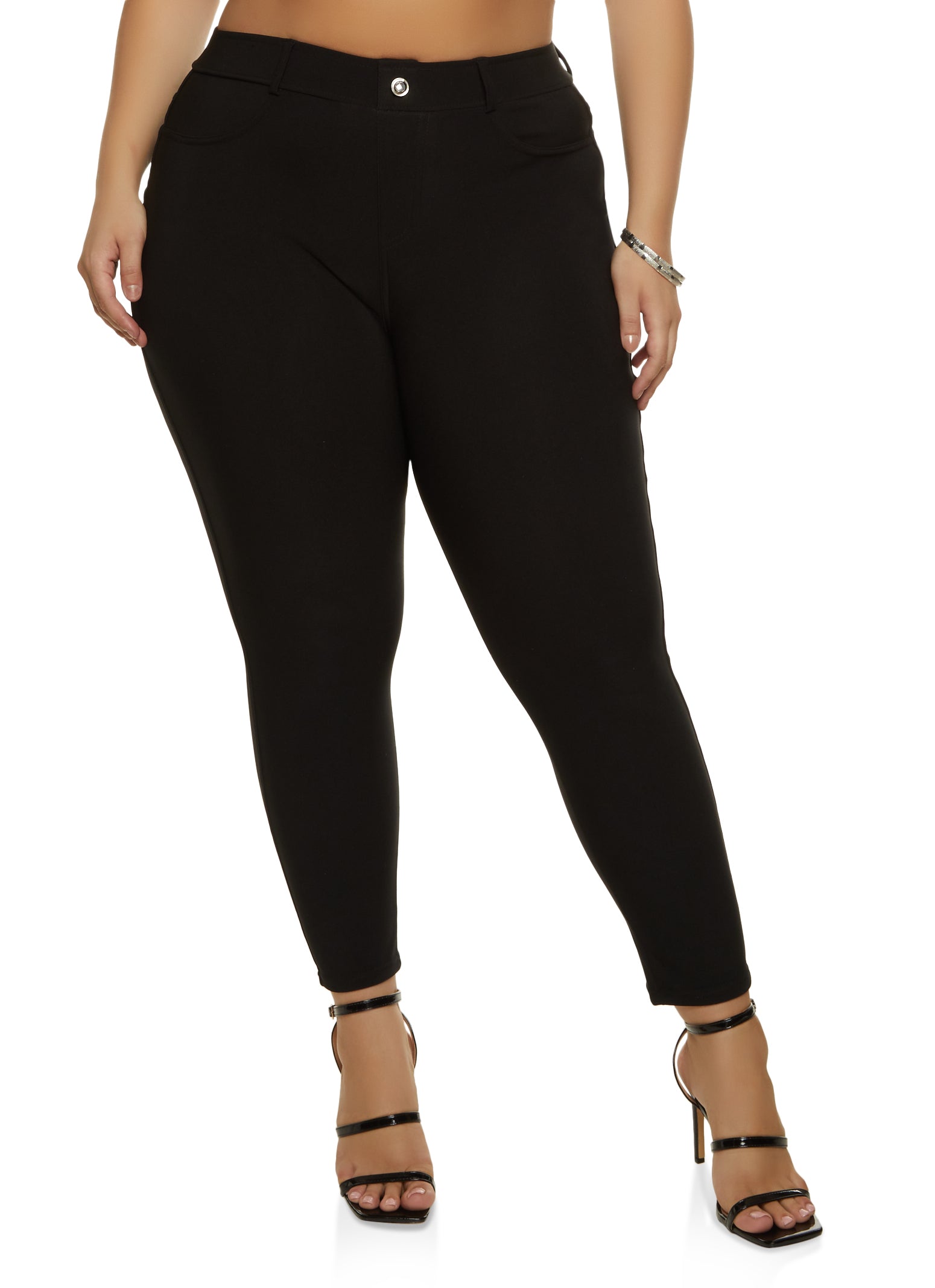 Plus Size Push Up Scuba Skinny Pants