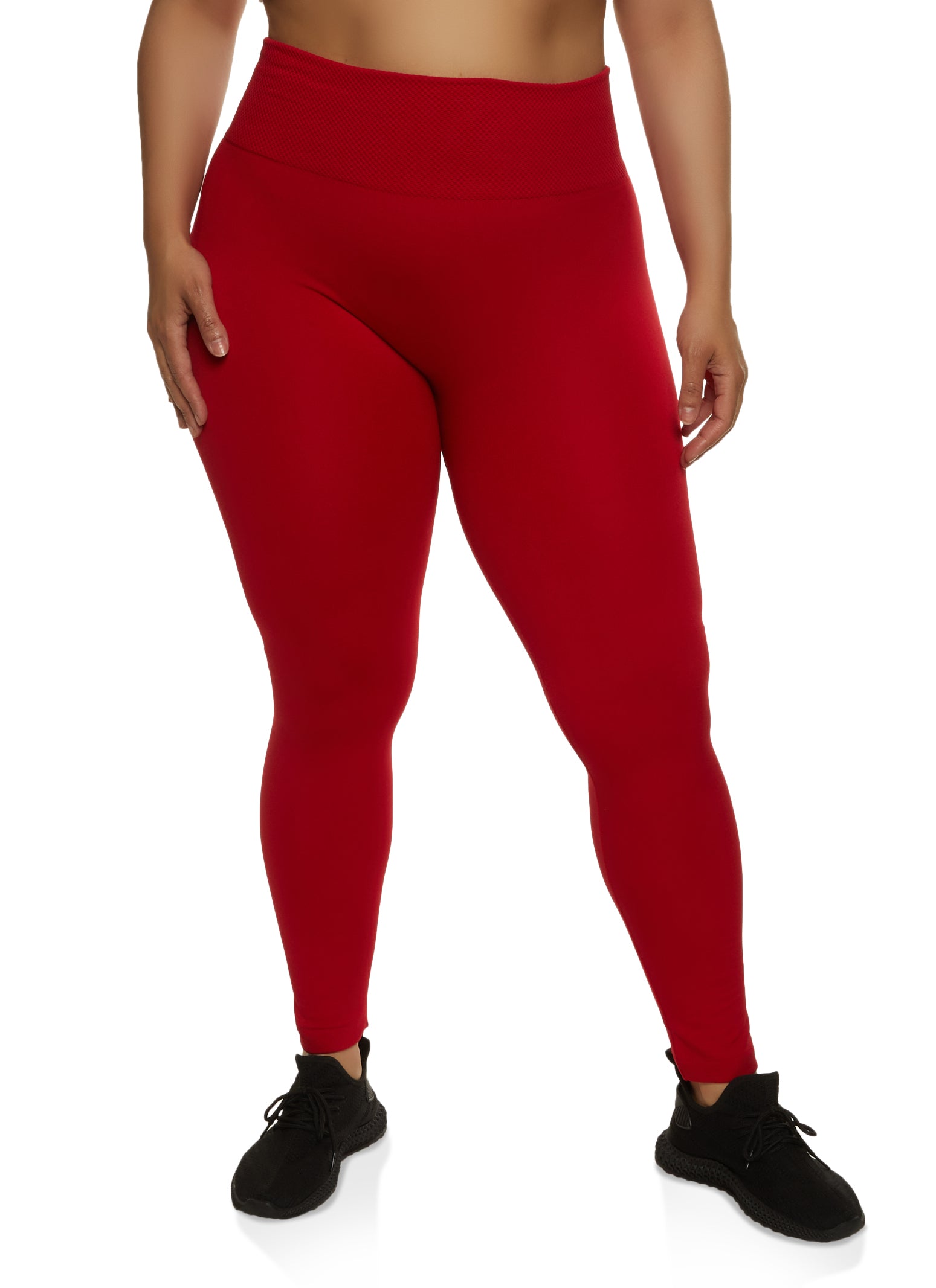 Plus Size Fleece Lined High Waist Leggings