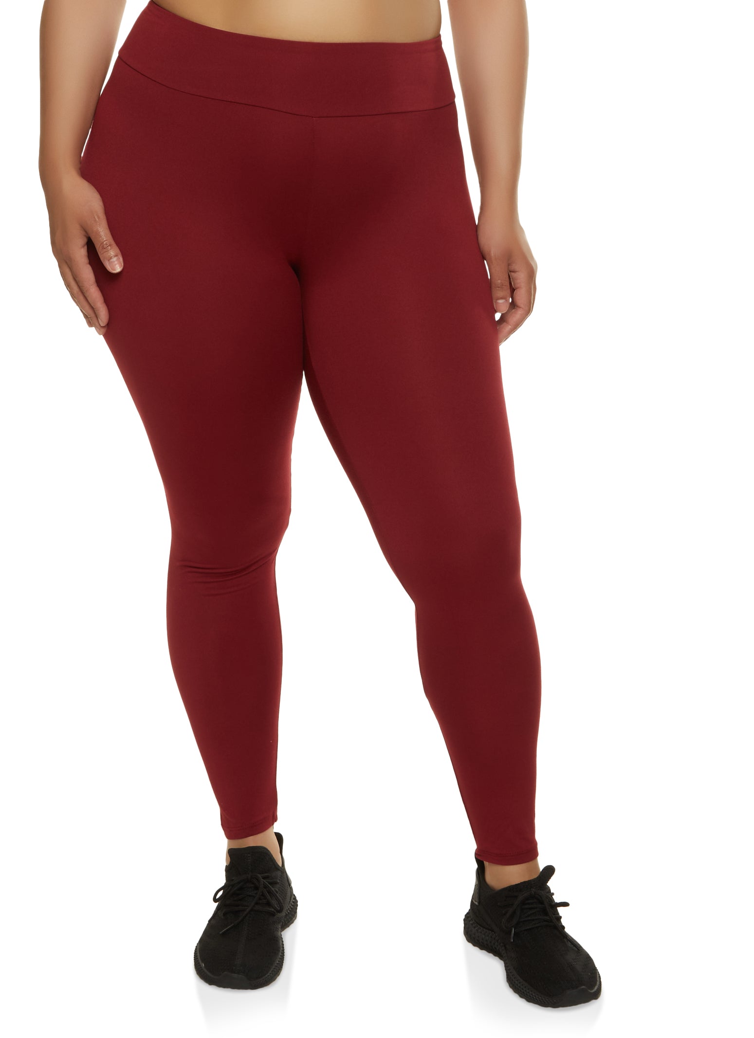 Plus Size High Waist Wide Waistband Leggings