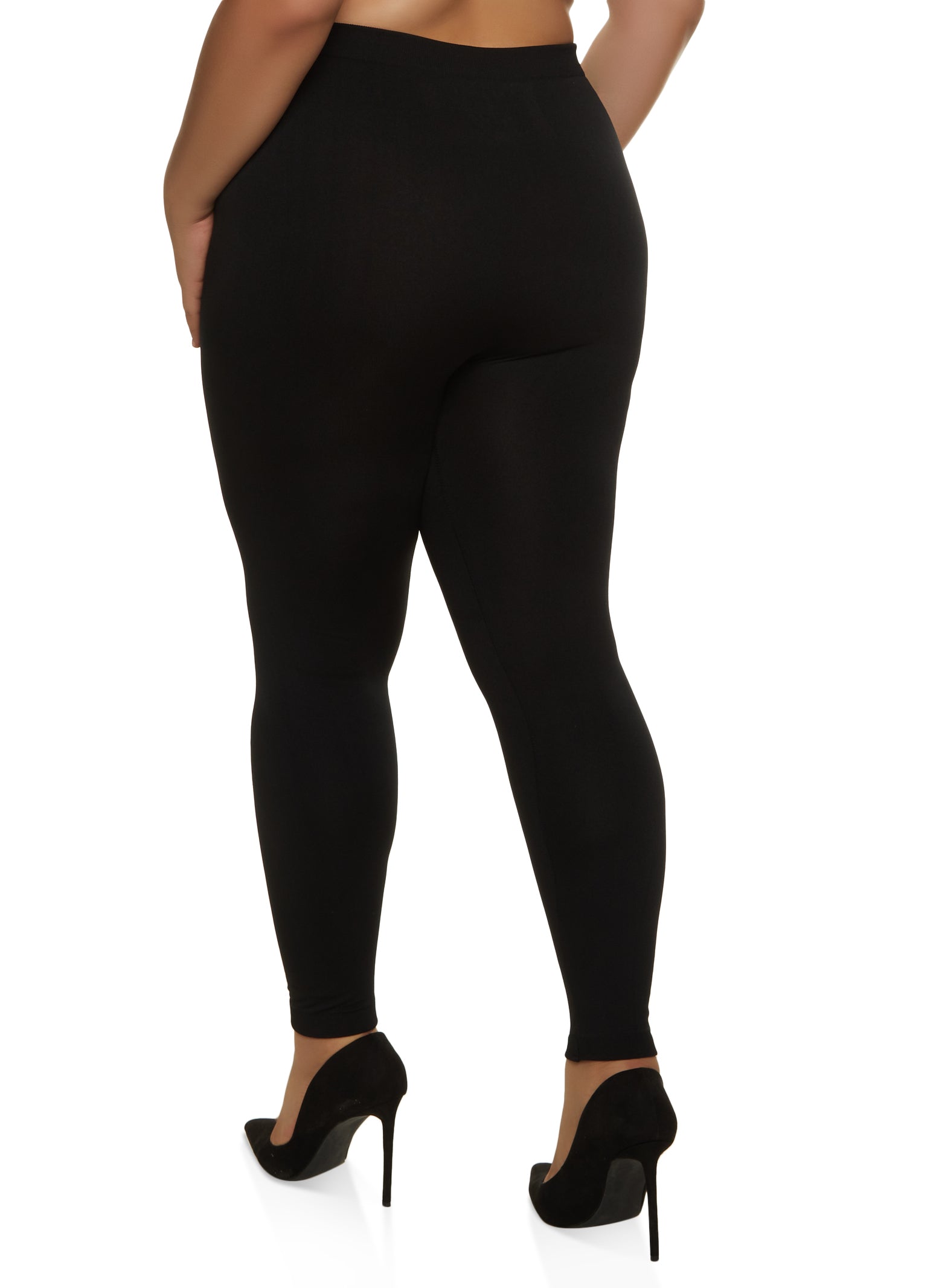 Plus Size Seamless Basic High Waisted Leggings