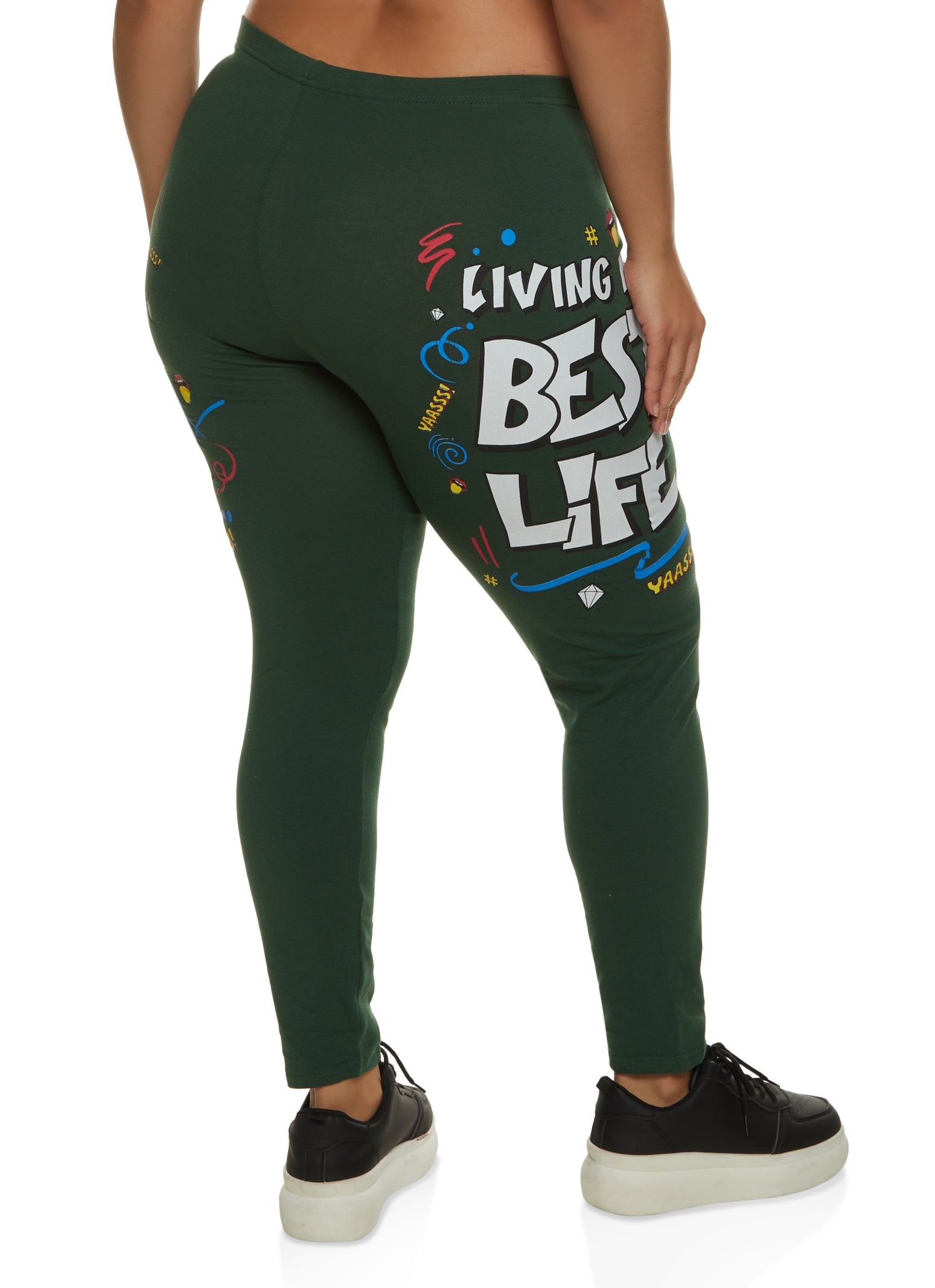 Plus Size Living My Best Life Leggings