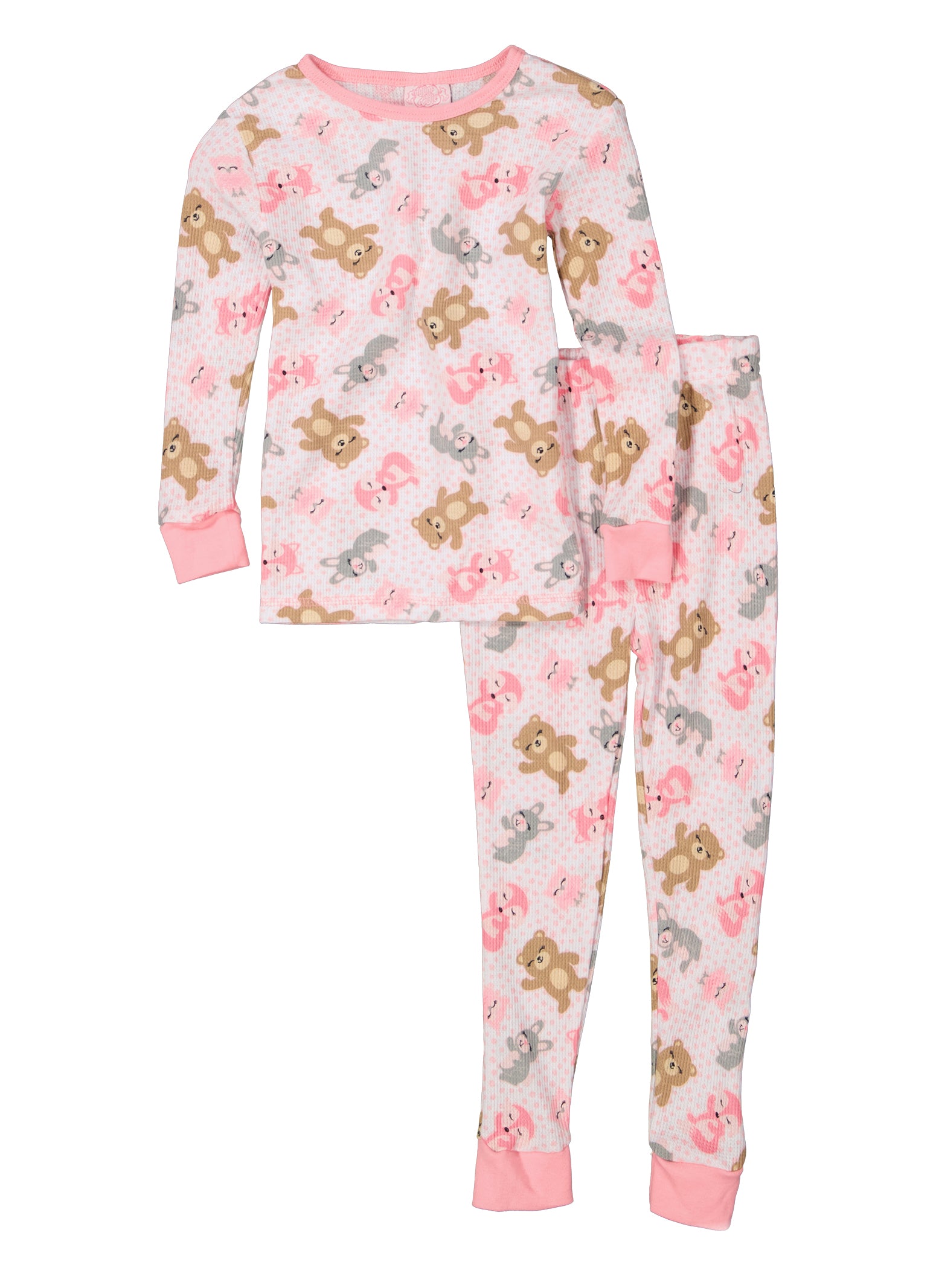 Waffle-Knit Pajama Top