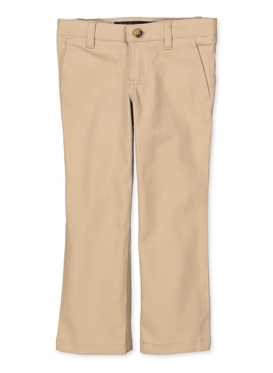French Toast 4 6x Straight Leg Twill Pants