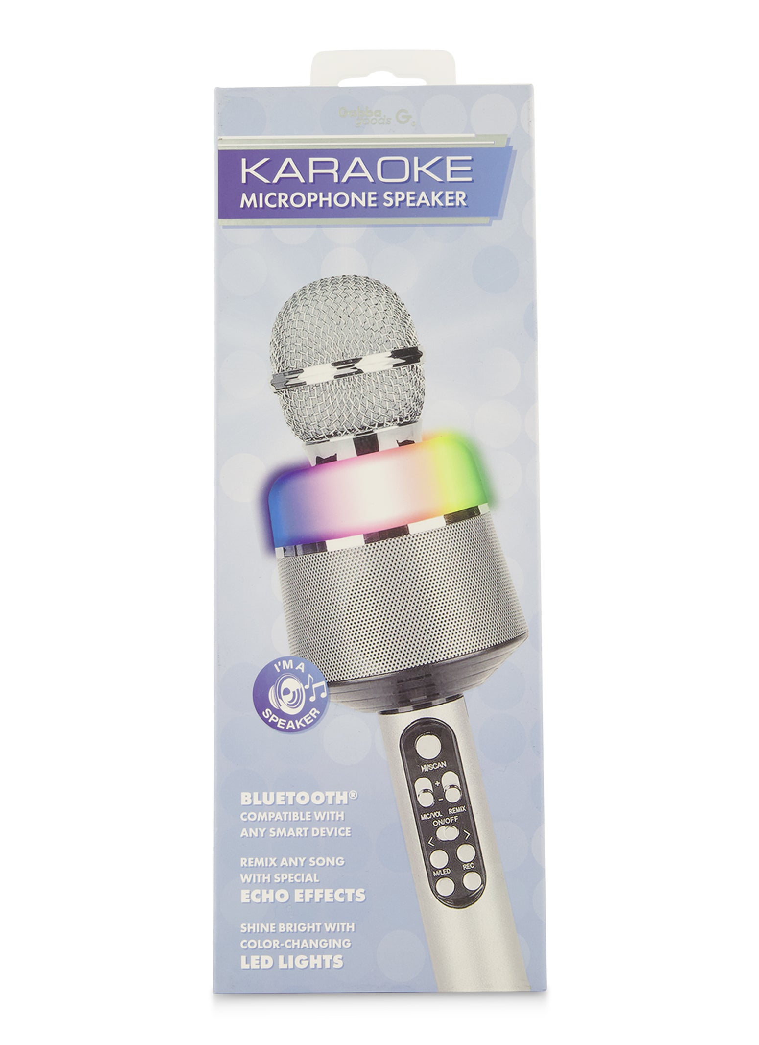 LED Light Up Karaoke Microphone with Wireless Speaker