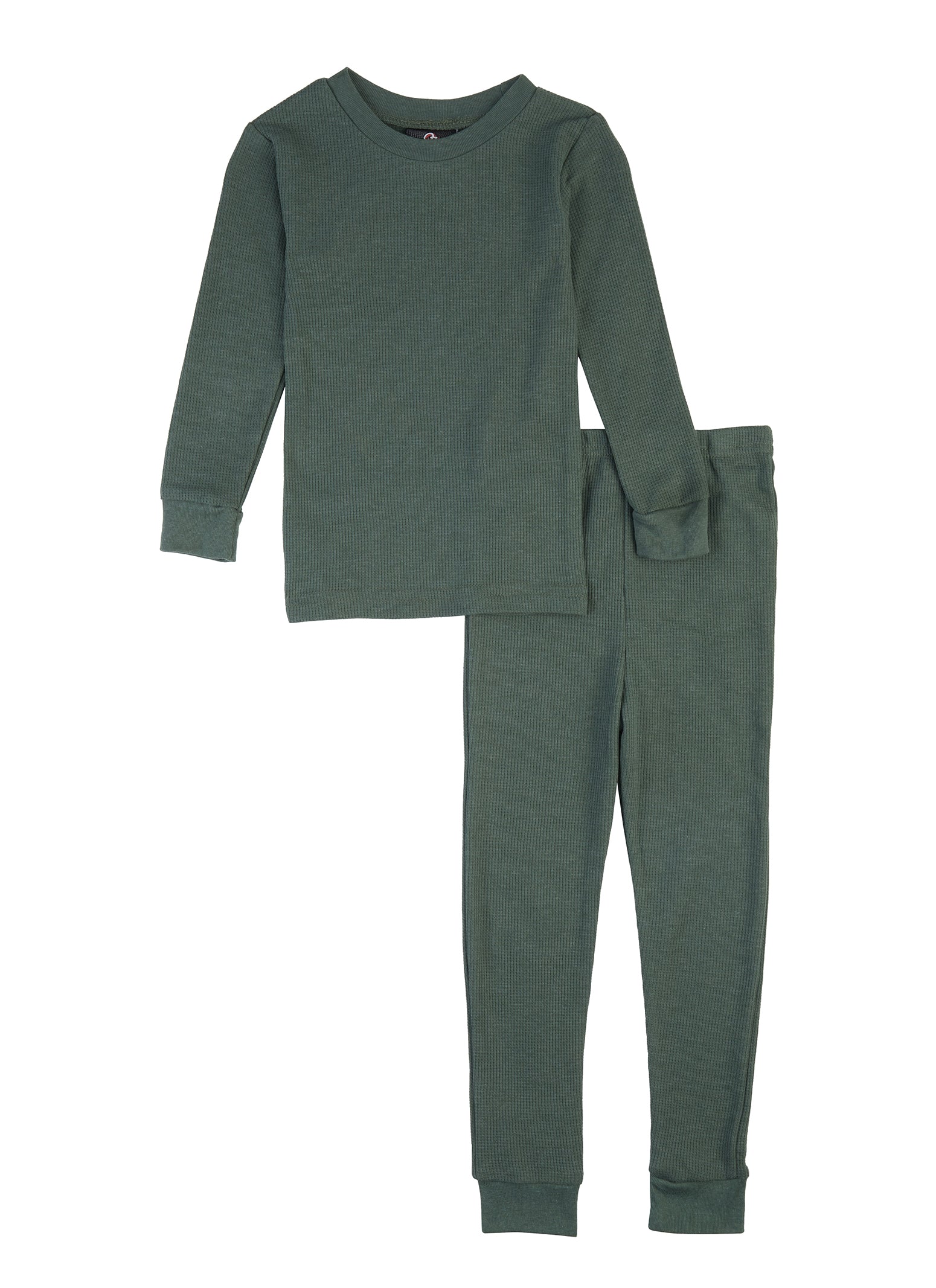 Little Boys Solid Thermal Top and Pants
