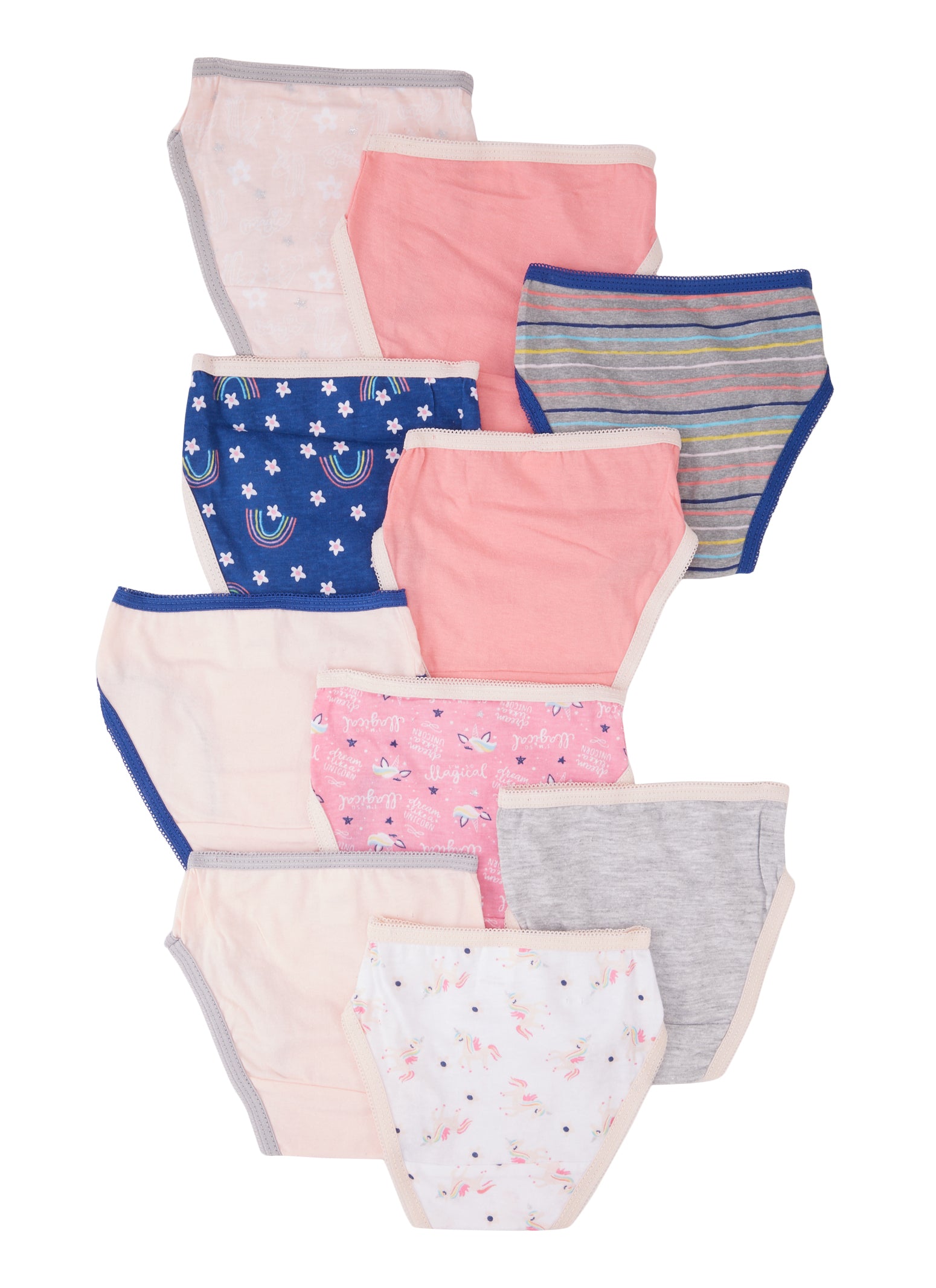 Toddler Girls 10 Pack Assorted Panties