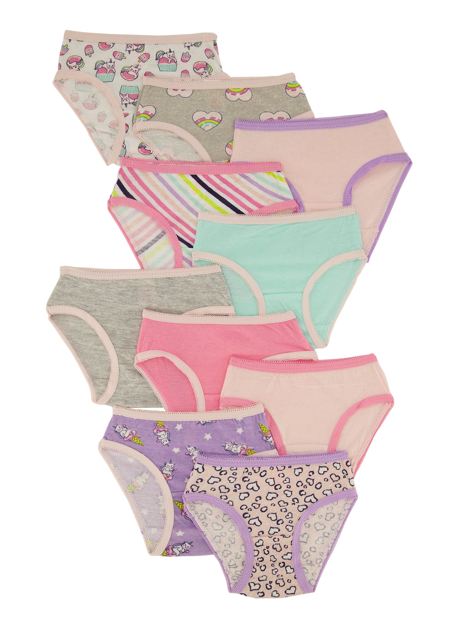 Toddler Girls Set of 10 Panties