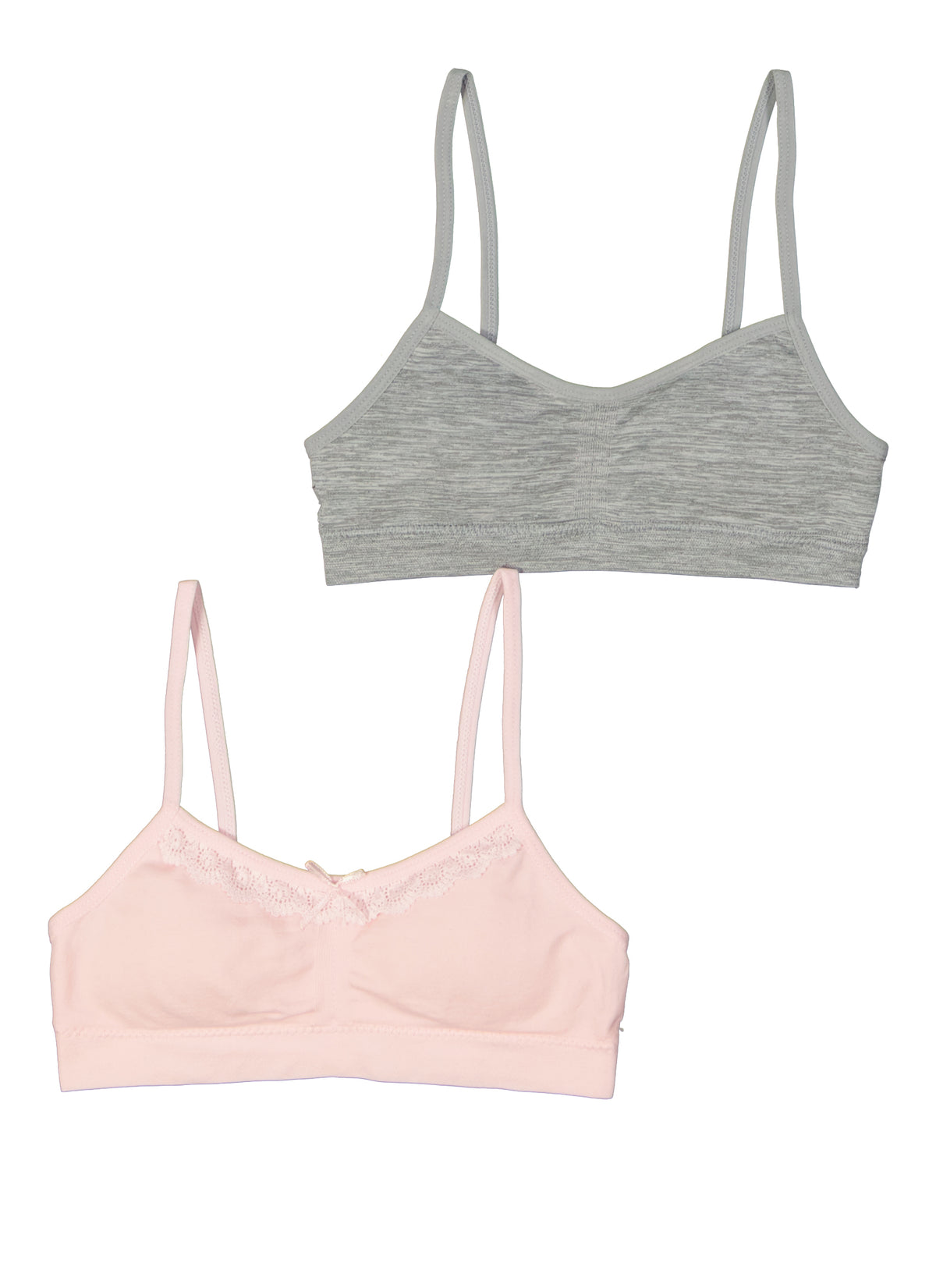2 Pack Marled Seamless Cami Bras