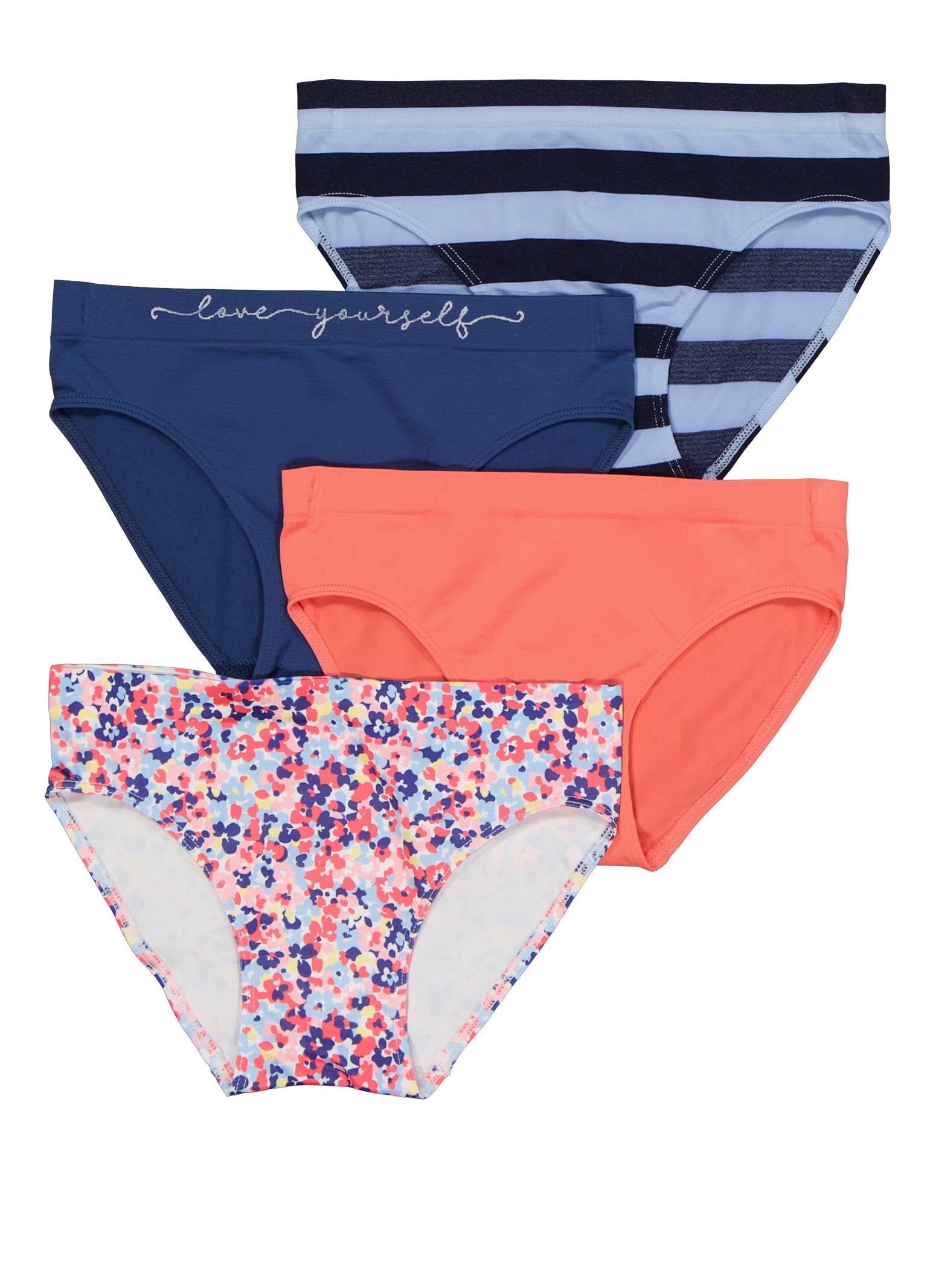 Girls 4 Pack Assorted Panties - Multi Color